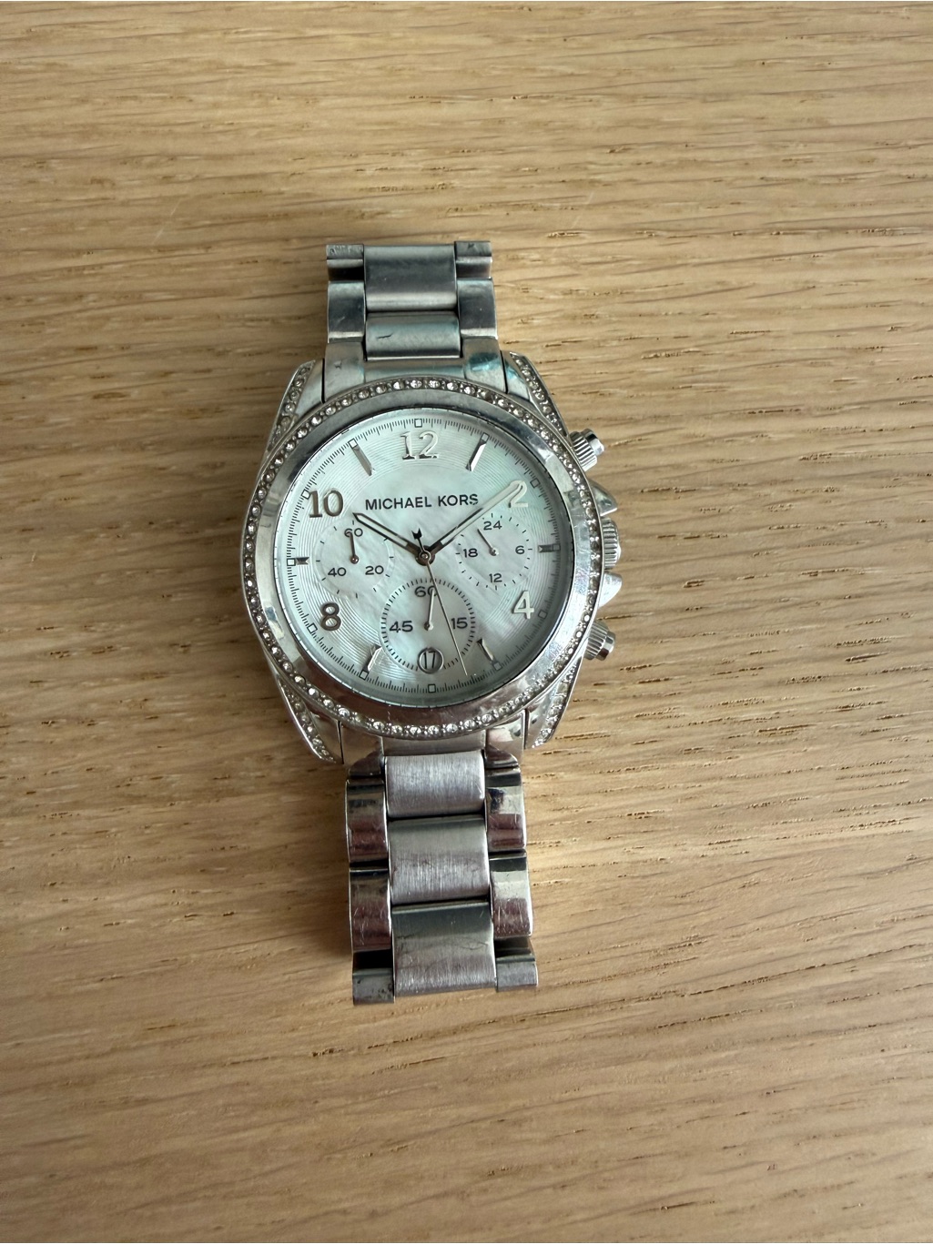 Michael Kors Ladies Chronograph Mother Of Pearl Dial 38mm